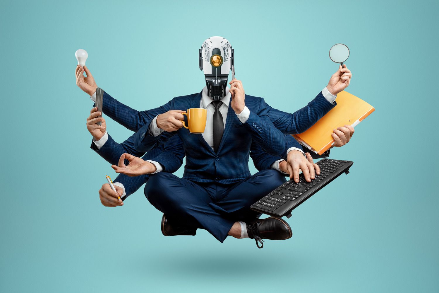 AI robot taking on many different tasks at once